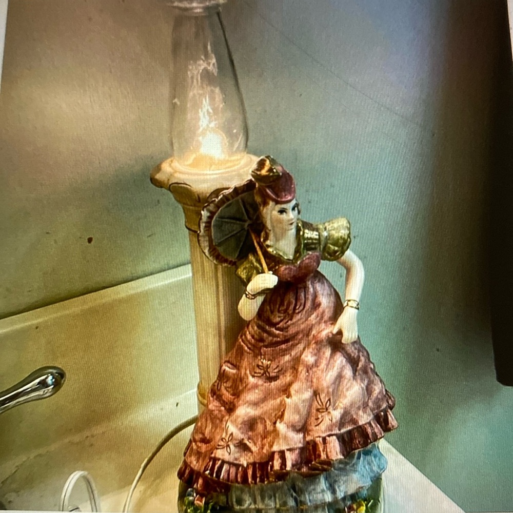 Rare lady lamp Victorian